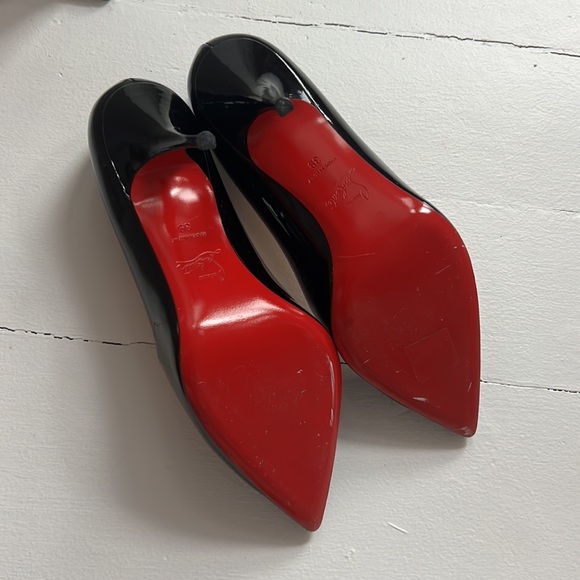 Christian Louboutin size 39 patent black leather - Picture 4 of 6